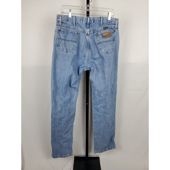 Wrangler George Straight Jeans Men's 34 X 32 Blue Cowboy Cut Collection Rodeo - Picture 3 of 7